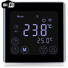 Wi-Fi терморегулятор C17 GH3 з датчиком температури підлоги, програмований, сенсорний